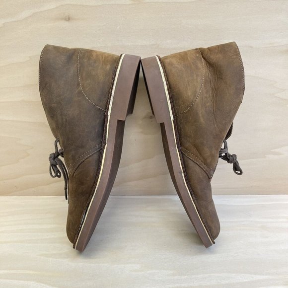 Clarks Mens Leather Bushacre Chukka Ankle Desert Boots Brown 15260 Sz 10M main image 7